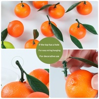 Groothandel Kunstmatige Schuim Fruitdecoraties Fotografie Props met Bladeren Handgemaakte Suiker Sinaasappels Oranje Modellen Feest Huisgebruik
