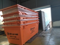 Bennes de chantier robustes pour le recyclage des déchets de construction, conteneurs à déchets, bennes de recyclage