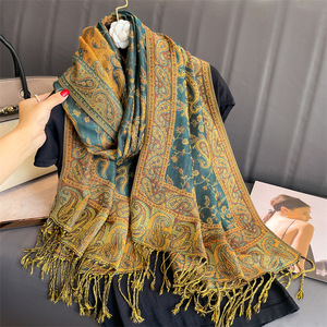 2025 New Luxury Women's Jacquard Tassel Shawl <strong>Scarf</strong> Soft Breathable <strong>Cashmere</strong>-<strong>Like</strong> Polyester All-Match for Autumn Winter - Product Image 3