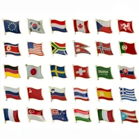 Spilla in metallo cappotto distintivo croce bandiera paese personalizzato India USA festa nazionale delle nazioni unite bandiera degli emirati arabi uniti spilla con retro