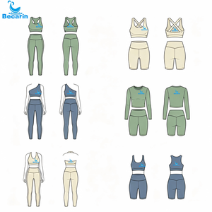 OEM <strong>Women</strong> <strong>White</strong> Lightweight Push up Gym Workout Set Sports Bra and <strong>Leggings</strong> Sustainable Yoga Wear Sets Bamboo Fiber Yoga Set - Product Image 3