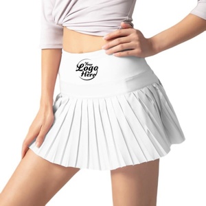 Jupe de tennis plissée sur mesure pour femme, respirante, durable, taille haute, avec ceinture large et poche pour téléphone, idéale pour le mini-golf et les activités sportives - Product Image 1