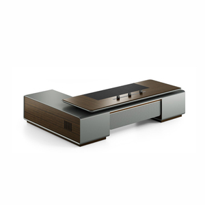 Escritorio DE OFICINA DE MADERA moderno, muebles de oficina ejecutiva de lujo, mesa de gestión, escritorio, escritorios de oficina CEO - Product Image 6