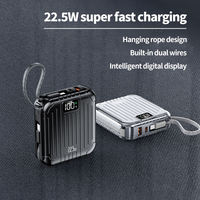Cargador Portátil Ultra Delgado con Pantalla Digital PD22.5W, 10000mAh, con Logotipo Personalizado, Iluminación LED, Carga Rápida para Móviles