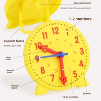 Kit de Aprendizaje del Tiempo con Reloj Digital CPC CE, Juguete Educativo Montessori, Rompecabezas de Tarjetas de Asociación para Niños Pequeños