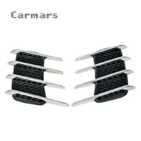 Autocollant universel imitation ailettes de requin pour aération latérale, décalcomanie de capot de voiture, accessoires de modification extérieure