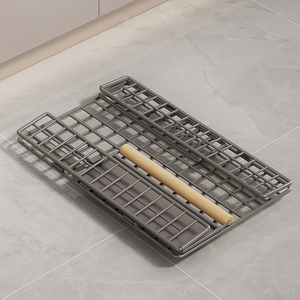 Étagère à tiroir pliable en gros du fabricant armoires de cuisine panier organisateur étagère de rangement coulissante - Product Image 3