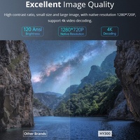 Proyector HY300 Pro de 720P y 160 ANSI Lúmenes, Portátil, con Cuatro Núcleos, Android 14, WiFi Dual, Video 4K, Cine en Casa, Gran Oferta en Europa