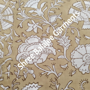 Elegante tela de secado rápido ecológica de algodón puro 100%, hermoso estampado Floral indio a mano para camisas para mujeres y niños, bolsos - Product Image 1