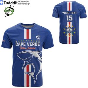 Jersey Afrika Kapverde Terlaris 2526 Cocok untuk Kandang dan Tandang Kaos Lengan Pendek Santai Olahraga Atasan Sepak Bola - Product Image 1