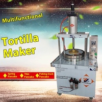 Machine à crêpes commerciale automatique Rongtong modèle 860, presse à galettes de maïs, chauffage électrique, revêtement antiadhésif, machine à galettes hydraulique