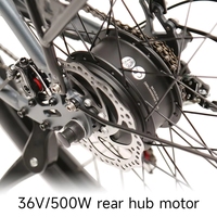 Vélo électrique de ville TXED 26 pouces, moteur arrière sans balais 36V 250W, batterie lithium 13Ah, 7 vitesses, frein à disque en alliage d'aluminium