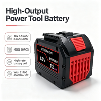 Batteries d'outils électriques 21700 à capacité personnalisée avec protection contre les courts-circuits et décharge sécurisée, compatibles avec les outils Bosch 18V/12.0Ah