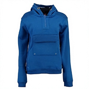 Cardigan sport à capuche zippé pour homme en polyester/coton tricoté uni, coupe ajustée, sweat-shirt décontracté d'hiver - Product Image 2