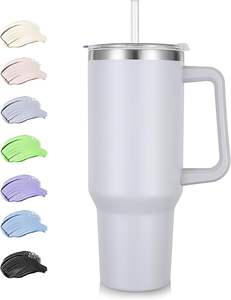 Gobelet de voyage isotherme sous vide en acier inoxydable 304 de 40 oz, exporté en Europe, 12-24h, écologique, cadeau de camping, avec poignée - Product Image 1