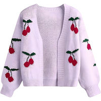 Pull personnalisé OEM pour femmes, tricot à manches longues, manteau d'hiver, vêtements pour filles, cardigan tricoté d'hiver, pull à capuche pour femmes