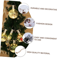 Offre Spéciale décor à la maison ampoules led ampoules led boules suspendues arbre de noël ampoule pendentif boule à neige décorative