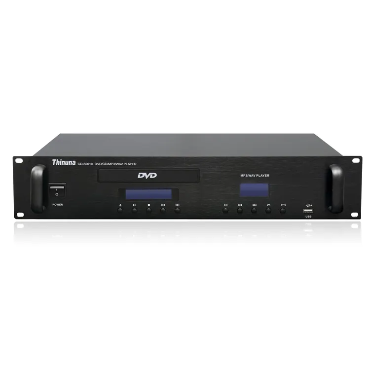 Thinuna CD-6201A, 2-Channel Audio Player Interface untuk Prosesor Pengendali Sumber Audio dengan USB Diperbarui Remote Home Dvd Player