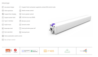 Moteur de rideau électrique intelligent Wifi Zigbee NOVO N21 1.2Nm Tuya pour salon et chambre à coucher - Ouvre-rideau motorisé pour maison intelligente