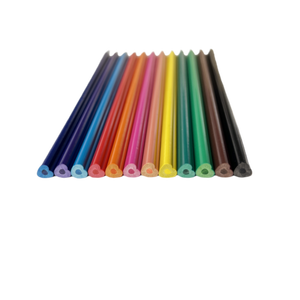 Crayons de couleur en plastique en forme de cœur, lot de 12 couleurs (personnalisable), acceptation de l'impression de logo ODM/OEM, emballage certifié EN71 ISO - Product Image 6