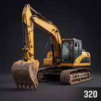 Excavatrice sur chenilles d'occasion 320, 22 tonnes, hydraulique, avec godet, pour projet de pipeline, vente à l'exportation