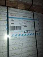Vente en gros d'usine Ningbo : Carton ivoire pliable SBS/SBC/C1S pour emballage de boîtes cadeaux, carton blanc