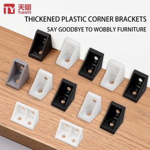 Soporte Moderno para Estantes de Muebles de ABS, Soporte de Esquina y Conector para Cocina, Dormitorio y Hotel - Product Image 1