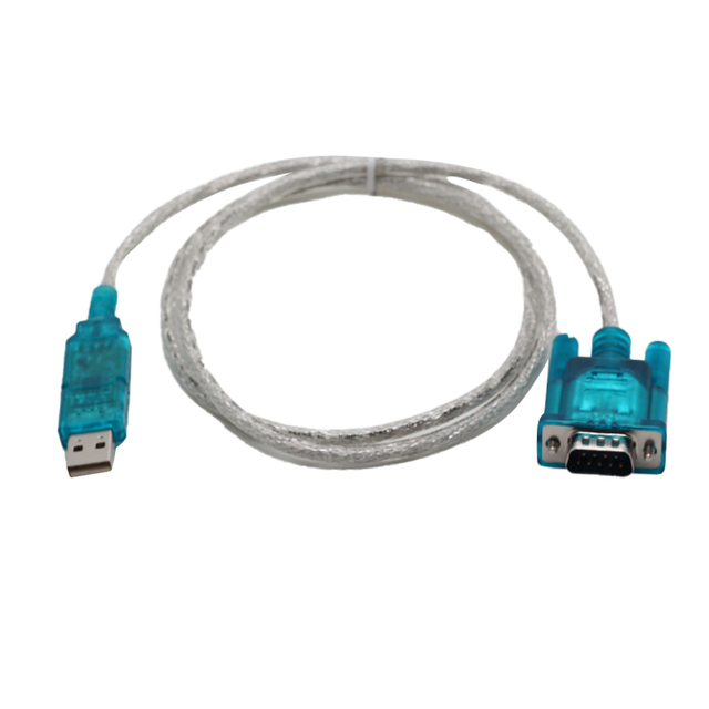USB 2.0 Type-A DVI Serial Cable RS232 DB9 9-Pin Adapter Gold Plated Conductors PVC Jacket Braid Shielding 0.8M for Monitor Use