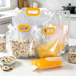 Custom 2.5L Lightweight Clear Spout Pouch Moisture Proof Portable Bag For Outdoor <b>Camping</b> Grain <b>Storage</b> - Product Image 1
