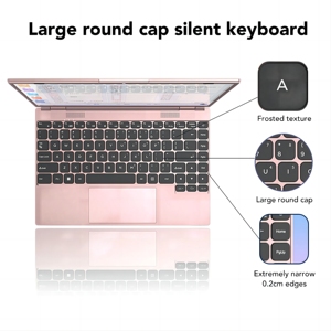 Pembe ince dizüstü bilgisayar Intel Wins10/11 ucuz dizüstü bilgisayar stokta - Product Image 5