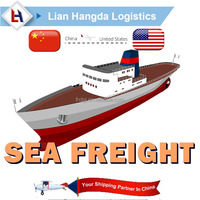Service logistique d'expédition express de porte à porte au départ de Hong Kong de la Chine vers le Japon, USA et Australie Transporteur de fret maritime