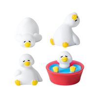 Micro-paysage créatif Weij, Canard fatigué, Petite poupée blanche, Accessoires de décoration DIY pour maison de poupée, Mini décorations de bureau