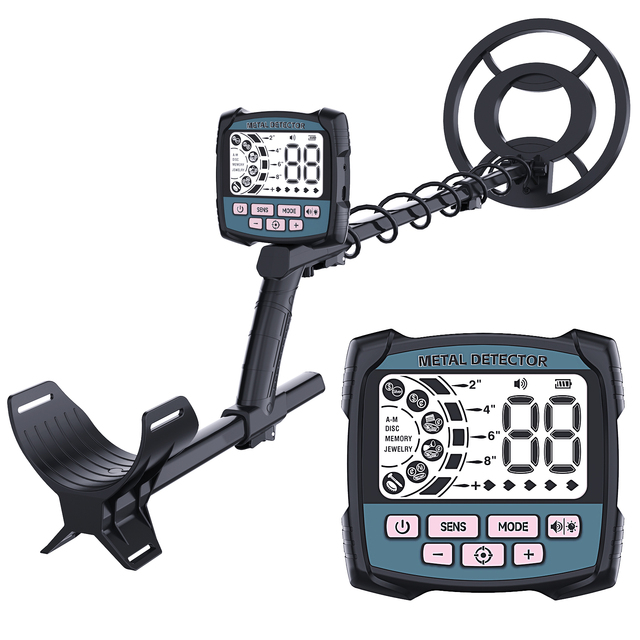Professional TECLUNG GT874 Metal Detector for Adults IP68 Waterproof High Sensitivity 26x26cm Disc Mode