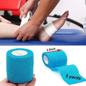 Muñeca médica personalizada <span class=keywords><strong>Tobillo</strong></span> Hinchazón <span class=keywords><strong>Esguince</strong></span> Envoltura elástica Cinta deportiva Cinta <span class=keywords><strong>de</strong></span> vendaje transpirable - Product Image 2