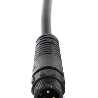 Connecteur de câble d'alimentation YRNOVA M12 IP67 étanche 2A 250V, 3 broches circulaires en cuivre, boîtier ABS/Nylon, mâle/femelle, pour éclairage LED