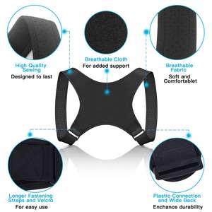 Penguat bahu Neoprene katun lembut, penguat punggung atas untuk memperbaiki postur - Product Image 3