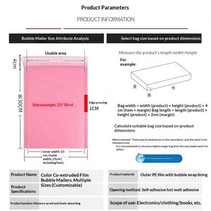 ฟิล์มกันกระแทกแบบ Co-Extruded หนา 140 ไมครอน กันน้ำ ติดด้วยตัวเอง สำหรับงานอุตสาหกรรม บรรจุภัณฑ์สำหรับส่งด่วน - Product Image 2