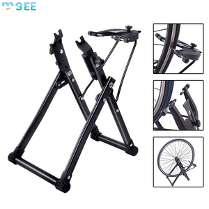 Soporte Plegable Profesional SeeMore ODM/OEM para Centrar Ruedas de Bicicleta, Herramienta de Reparación de Llantas para Mecánicos Caseros, Compatible con Ruedas de 16-29 Pulgadas y 700C - Product Image 1