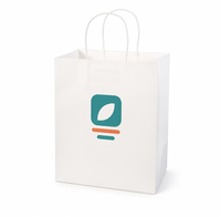 Sacs alimentaires en papier kraft avec poignées, vente en gros, impression personnalisée, emballage à emporter pour boulangerie, café, charcuterie, restaurant