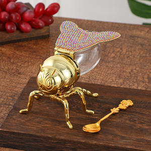 โถใส่เครื่องปรุงสีสันหรูหราสไตล์ยุโรปคลาสสิกประดับเพชรสำหรับใช้ในครัวเรือน - Product Image 6