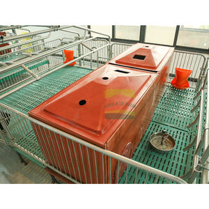 Jaula <span class=keywords><strong>de</strong></span> Parto Doble Estilo Chino - Corral Económico para Dos Cerdas, Galvanizado en Caliente, Uso Agrícola - Product Image 5