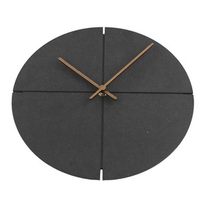 Black Wooden <b>Wall</b> <b>Clock</b> <b>Silent</b> Quartz Round Needle Display Decorative Timepiece for Living Room Office - Product Image 3