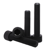 Vis à tête hexagonale en nylon, vis en plastique noir, boulons à tête cylindrique, vis à tête coupelle en plastique M4/M5/M6