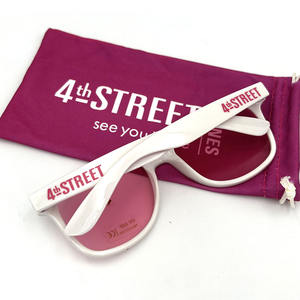 时尚廉价促销礼品太阳镜配品牌缎面小袋太阳镜女士 - Product Image 6