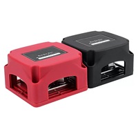 400A 48VDC Bloque de terminales de barra colectora modular dual Bloque de distribución de batería de perno M8/M10 de cobre de 4 vías para uso automotriz