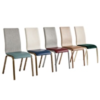 Chaise de banquet moderne en métal à tubes triangulaires, avec revêtement de siège en PU, pour hôtel, restaurant, auditorium, salle de conférence