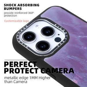 Coques de téléphone personnalisées en TPU antichoc 3M, mat, violet nacre, pour iPhone 16 15 14 13 Pro Max - Product Image 3