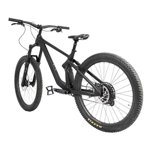 도매 고급 탄소 섬유 산악 MTB 자전거 19 인치 팻 타이어 경량 풀 서스펜션 도로 자전거 9 단