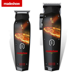 Cortadora de pelo con hoja de cerámica profesional para hombres, cortadora de pelo eléctrica mejorada con batería, afeitadora de lámina, maquinilla de afeitar facial - Product Image 2