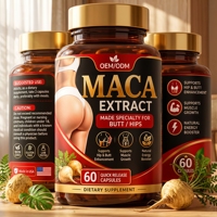 Capsules de Maca sans gluten, sans OGM, testées en laboratoire, pour l'amélioration des courbes corporelles féminines, le soin musculaire et la vitalité (OEM/ODM)